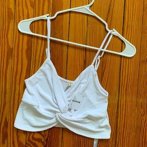 Free people crop top. Never worn, tags still attached